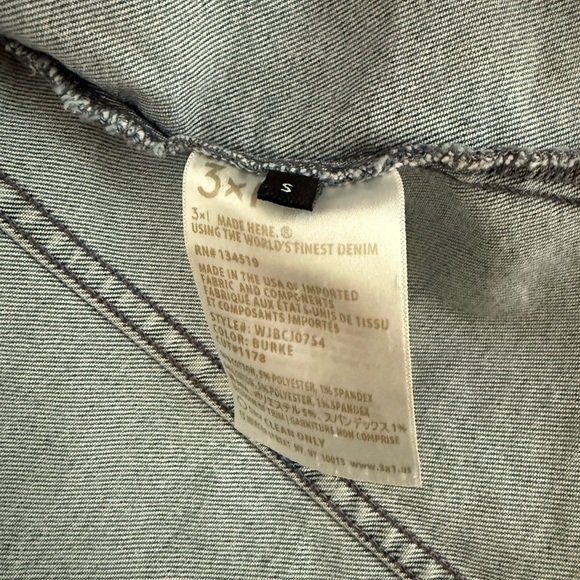 3x1 Women's Blue Denim Jacket - Picture 3 of 3